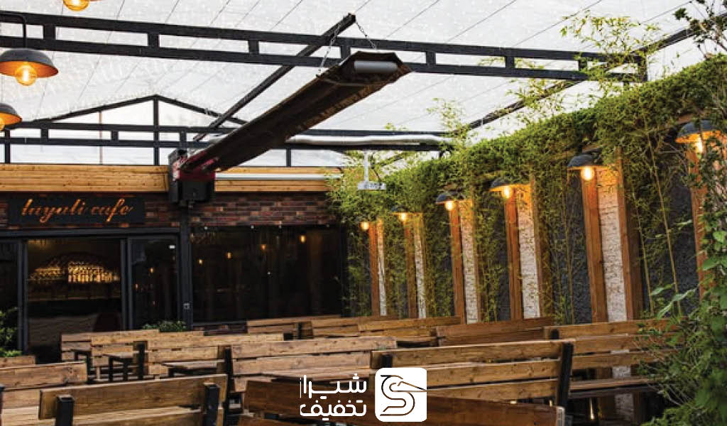 عکس محیط باغ رستوران لیالی